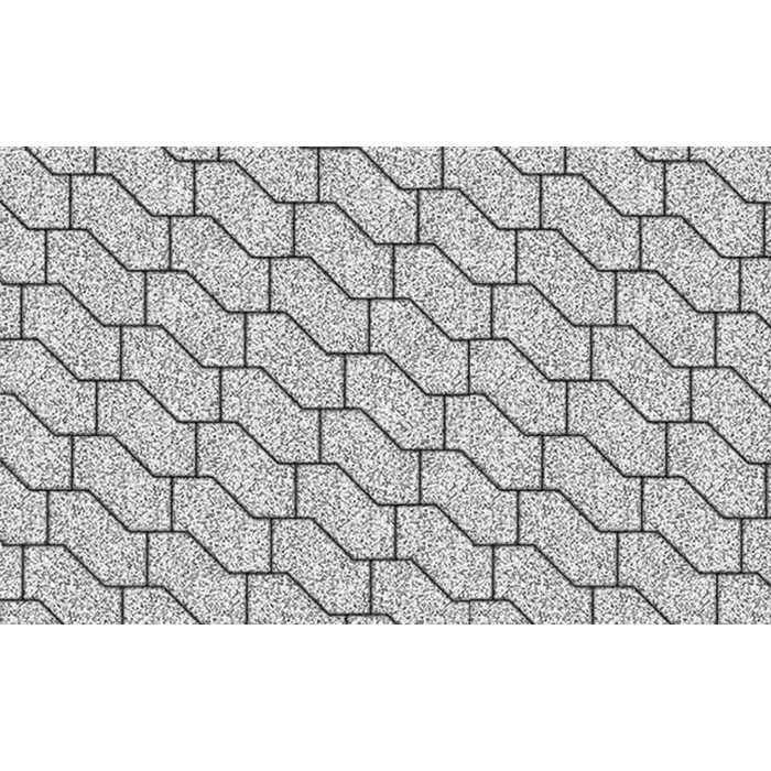 Плитка тротуарная S-Форма В.3.Ф.10 Стоунмикс бело-чёрный 172х94х100 мм