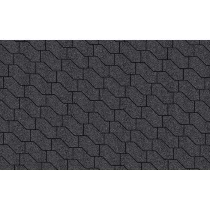 Плитка тротуарная S-Форма В.3.Ф.10 Стоунмикс черный 172х94х100 мм